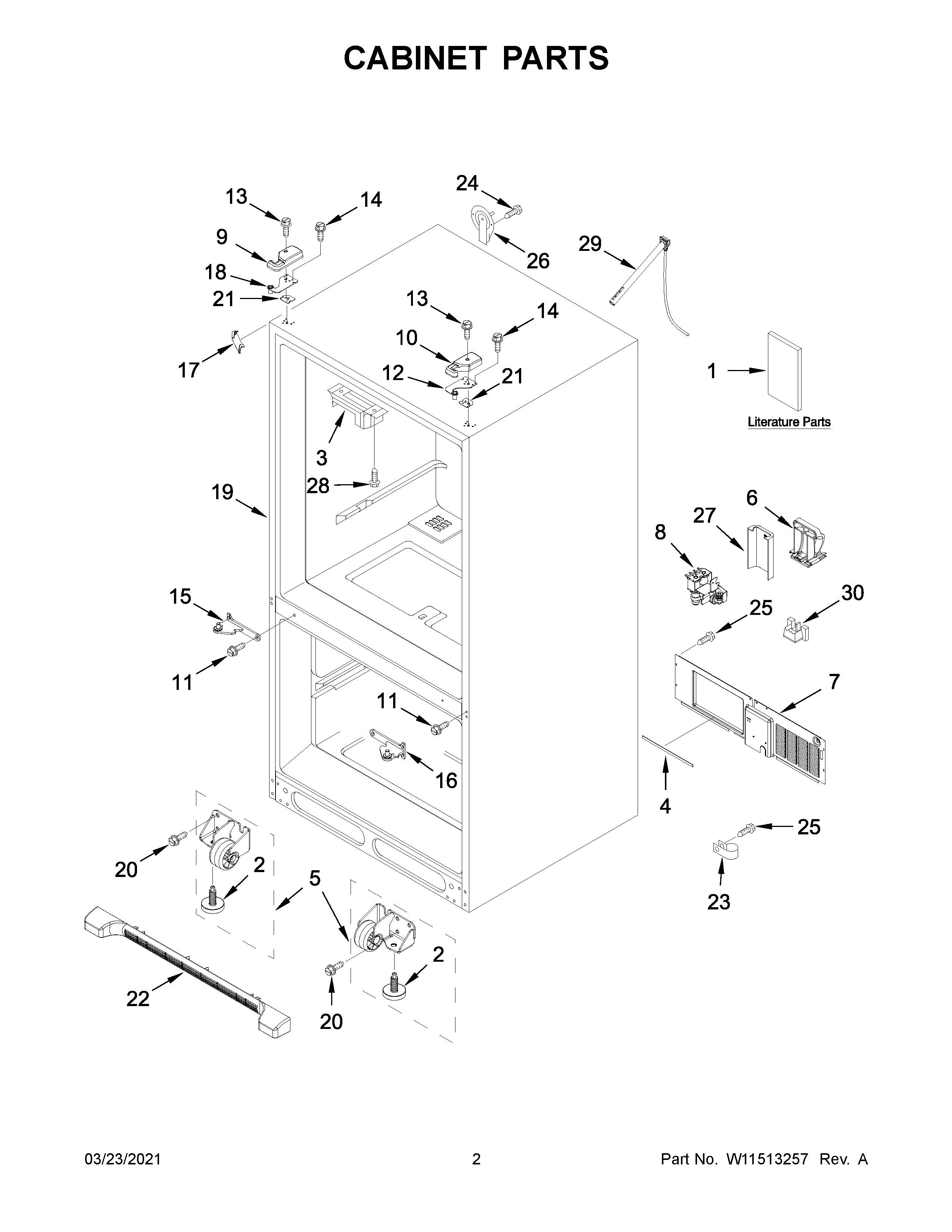 Cabinet parts