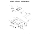 Jenn-Air JGRP648HM01 burner box, grate, and grill parts diagram