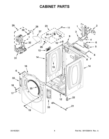 Cabinet parts