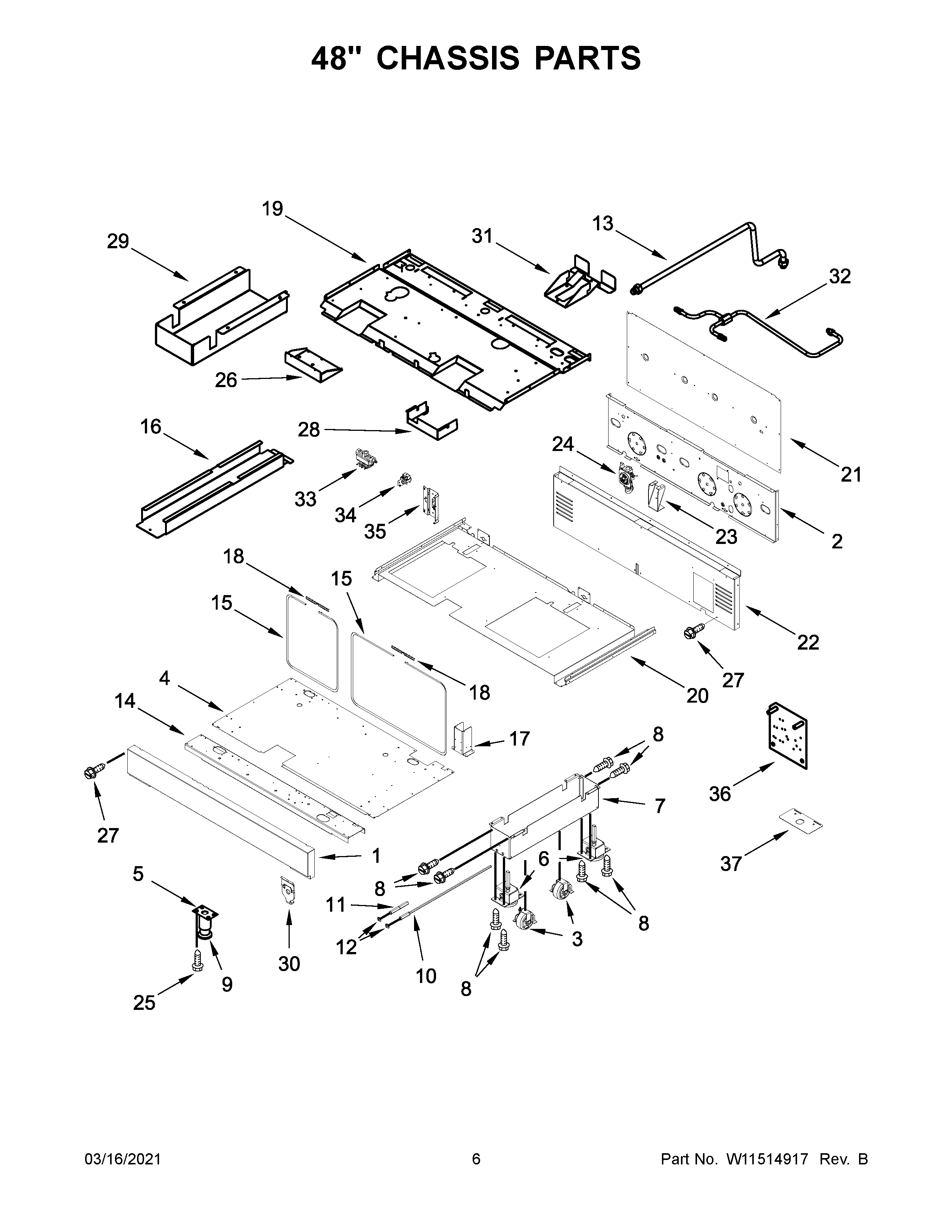 48" CHASSIS PARTS