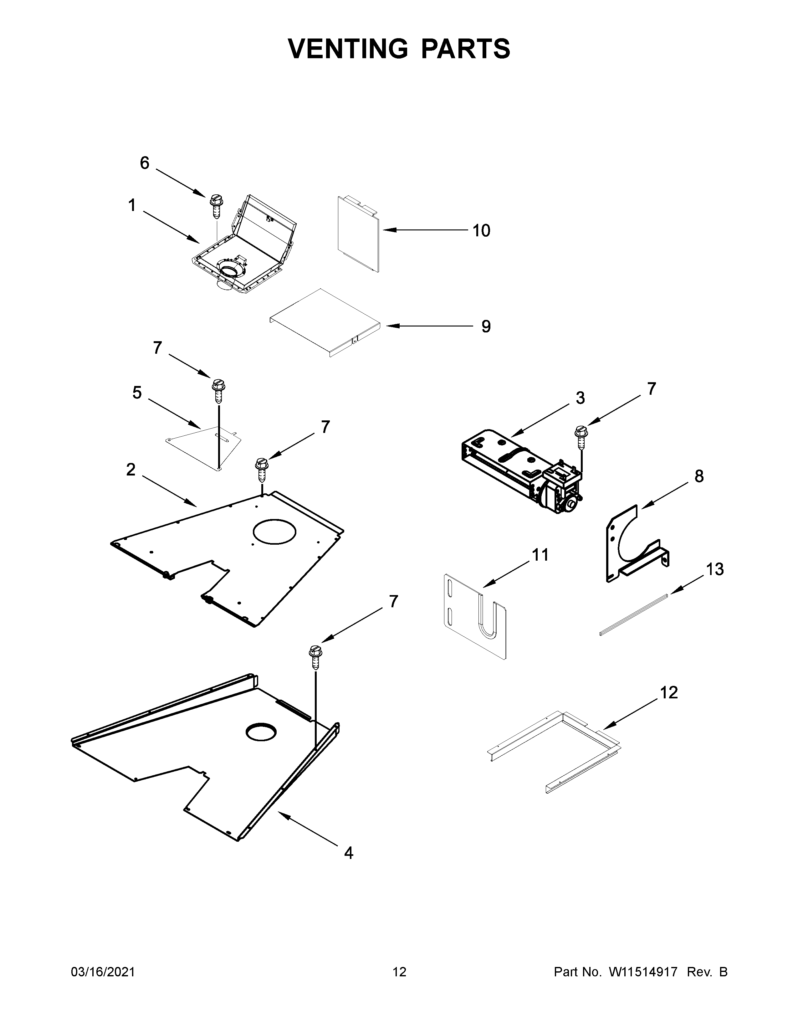 Venting parts