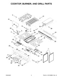 Cooktop, burner, and grill parts