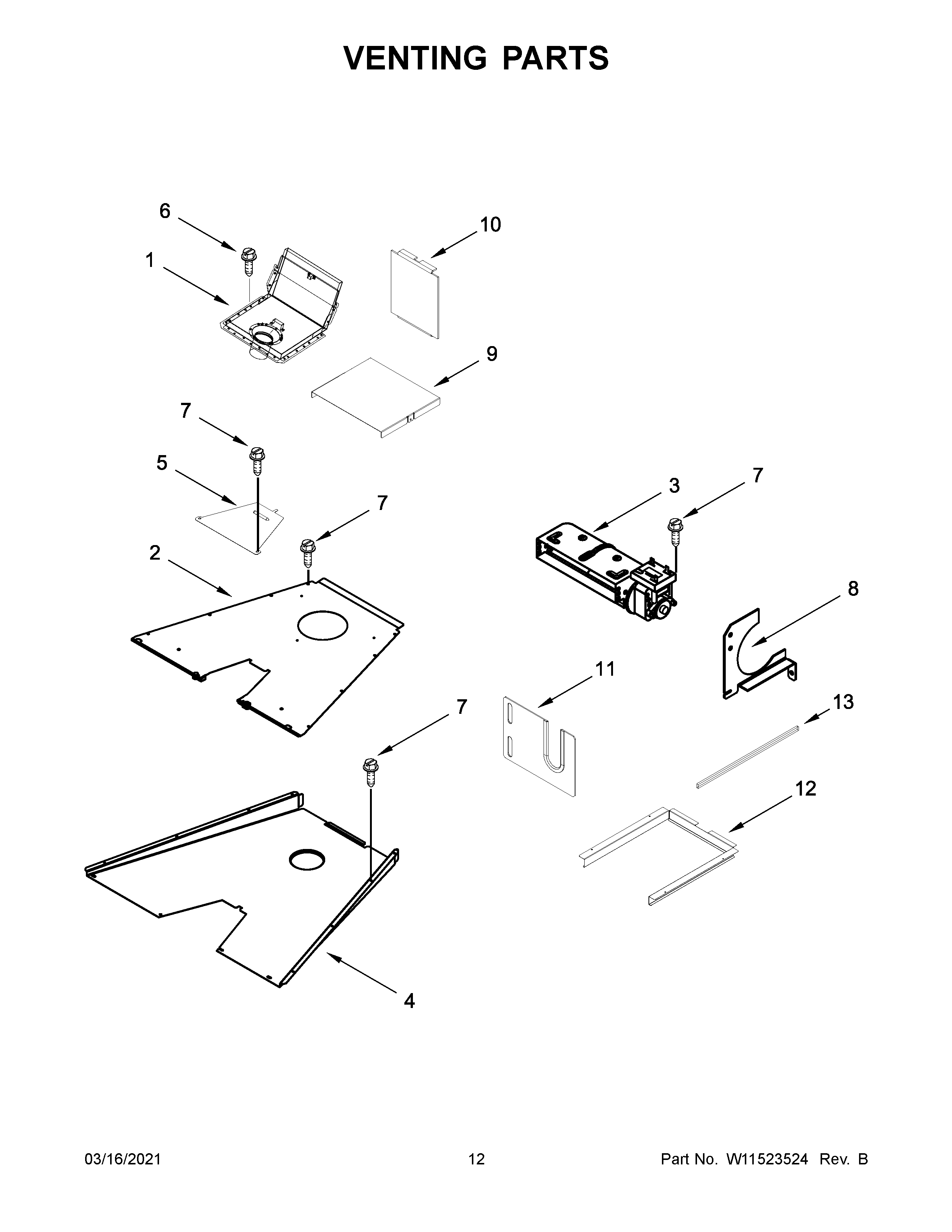 Venting parts