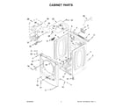 Maytag MGD8630HW3 cabinet parts diagram