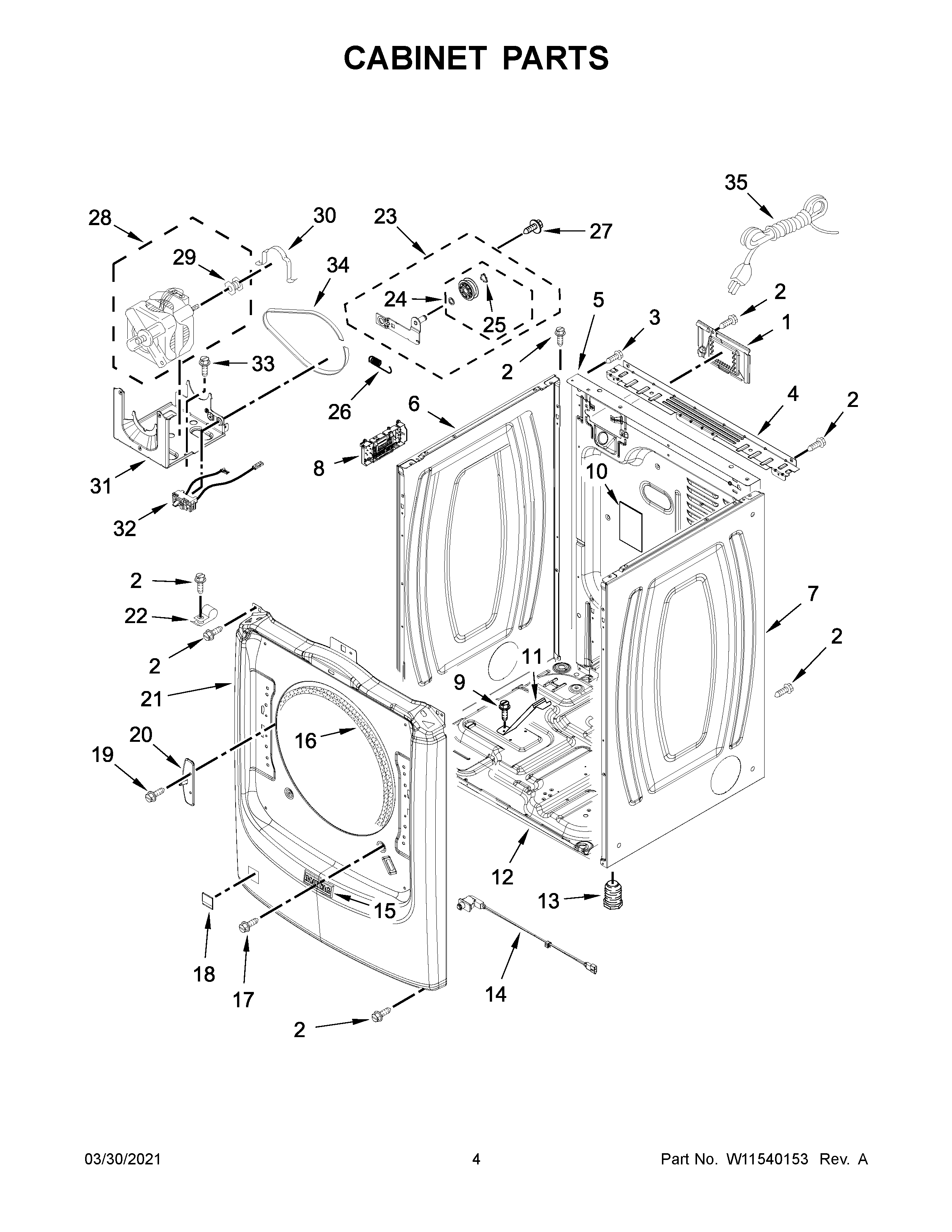 Cabinet parts