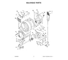 Maytag MGD8630HW3 bulkhead parts diagram