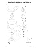 Base and pedestal unit parts