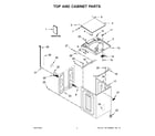 Maytag MVWB835DW4 top and cabinet parts diagram