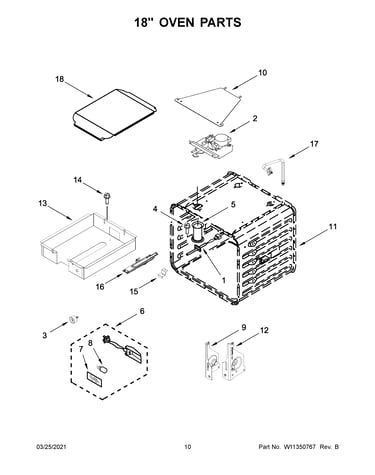 18" oven parts
