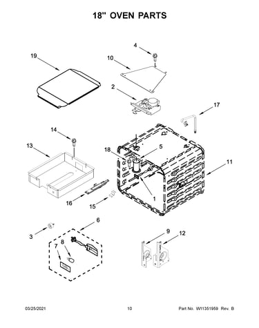 18" oven parts