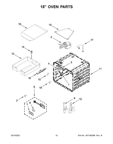 18" oven parts