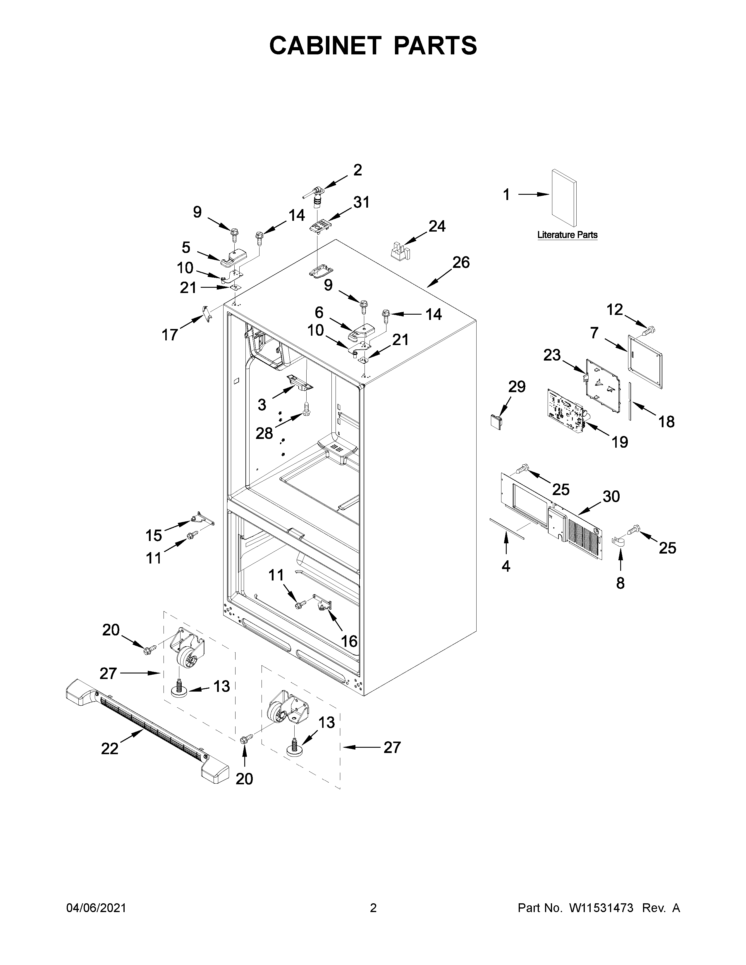 Cabinet parts