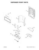 Dispenser front parts