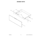 Whirlpool WFE515S0JS1 drawer parts diagram