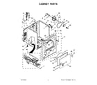 Maytag 7MMGDC300DW4 cabinet parts diagram