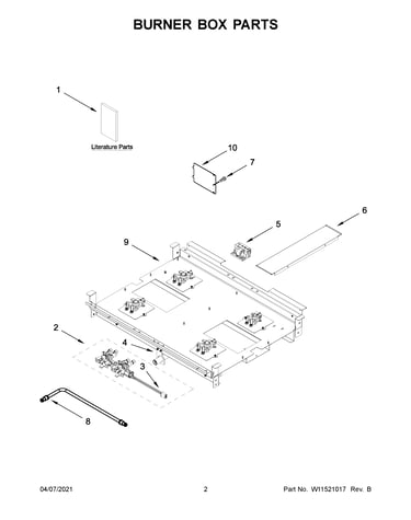 Burner box parts