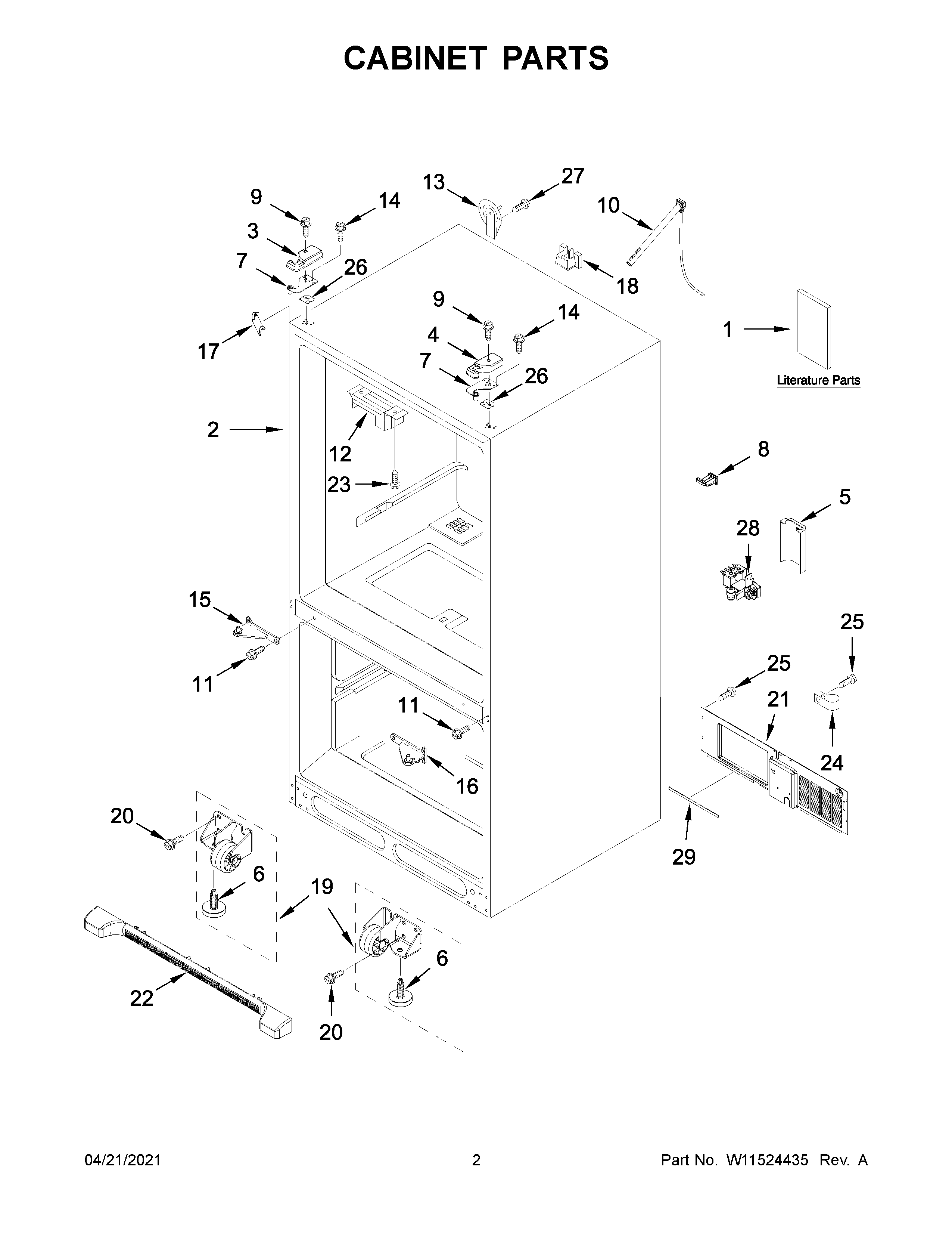 Cabinet parts