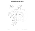 Whirlpool WRF535SWHZ06 refrigerator liner parts diagram