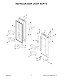Refrigerator door parts
