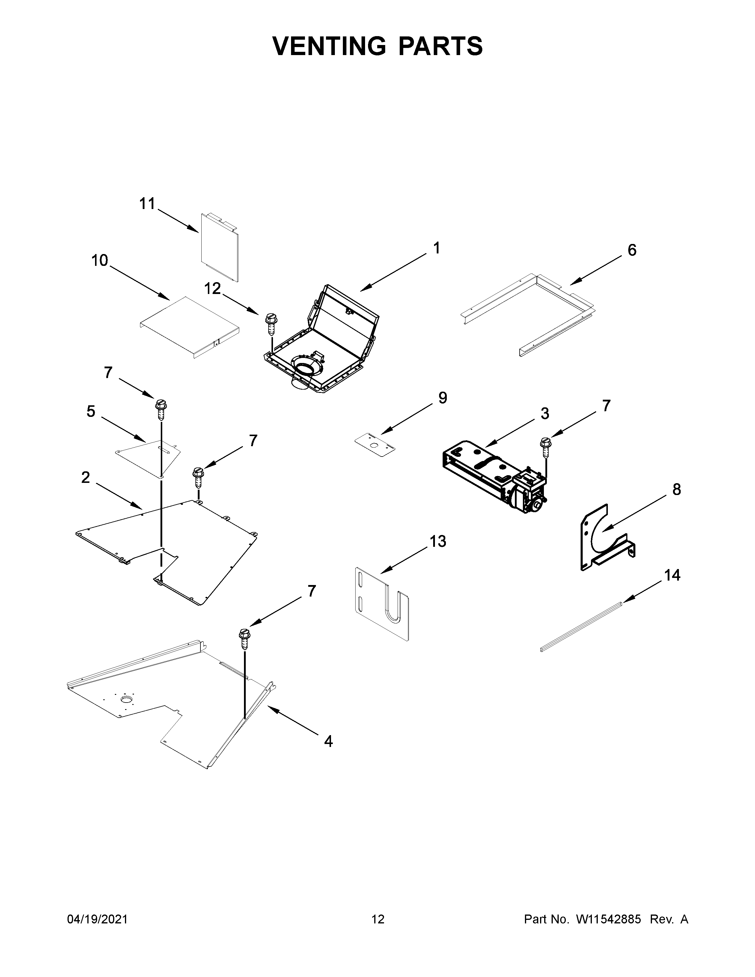 Venting parts