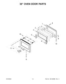30" oven door parts