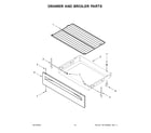 Amana ACR2303MFW5 drawer and broiler parts diagram