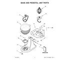 KitchenAid 5KSM180CBBLD0 base and pedestal unit parts diagram