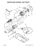 Motor and control unit parts