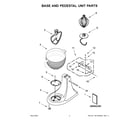 KitchenAid KSM180CBLD0 base and pedestal unit parts diagram