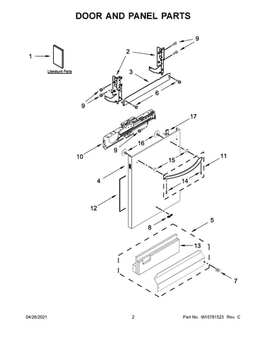 Door and panel parts