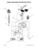 Pump, washarm and motor parts