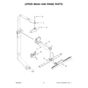 Whirlpool WDT920SADM1 upper wash and rinse parts diagram