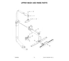 Whirlpool WDT920SADM1 upper wash and rinse parts diagram