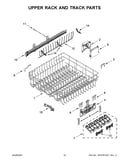 Upper rack and track parts