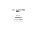 Whirlpool WDT920SADM1 optional parts (not included) diagram