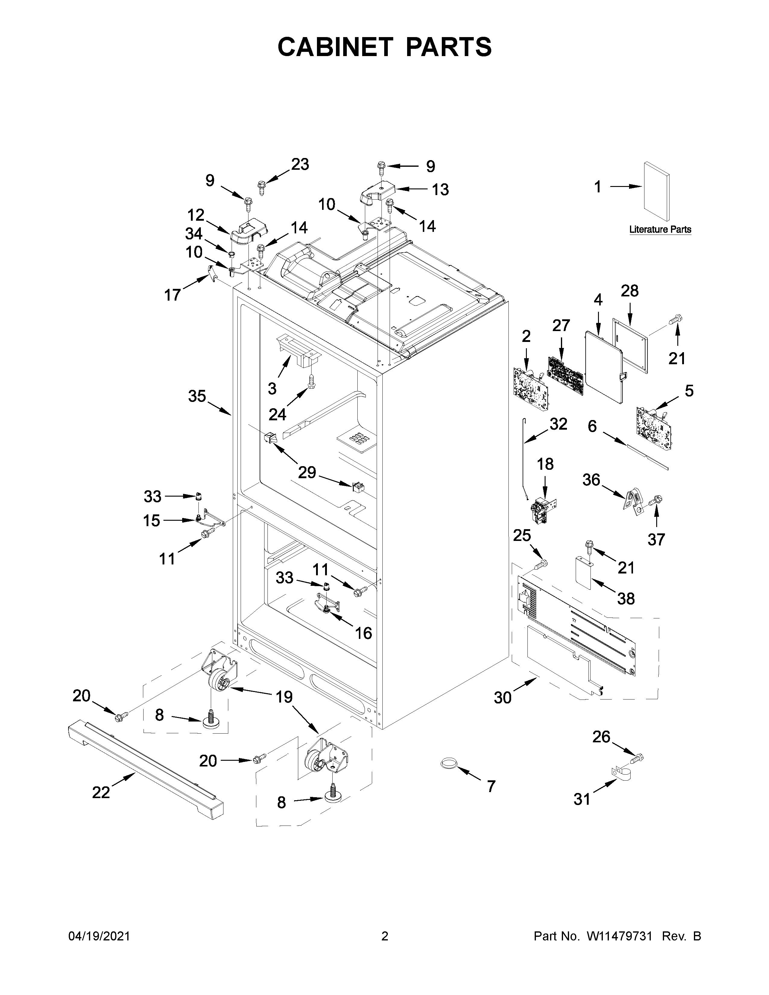 Cabinet parts