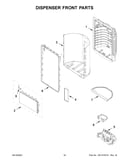 Dispenser front parts