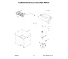 Whirlpool WRX986SIHV02 icemaker and ice container parts diagram