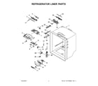 Whirlpool WRF535SWHW04 refrigerator liner parts diagram
