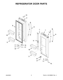 Refrigerator door parts