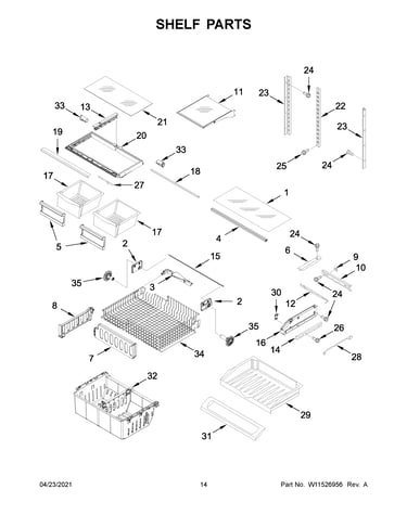 Shelf parts