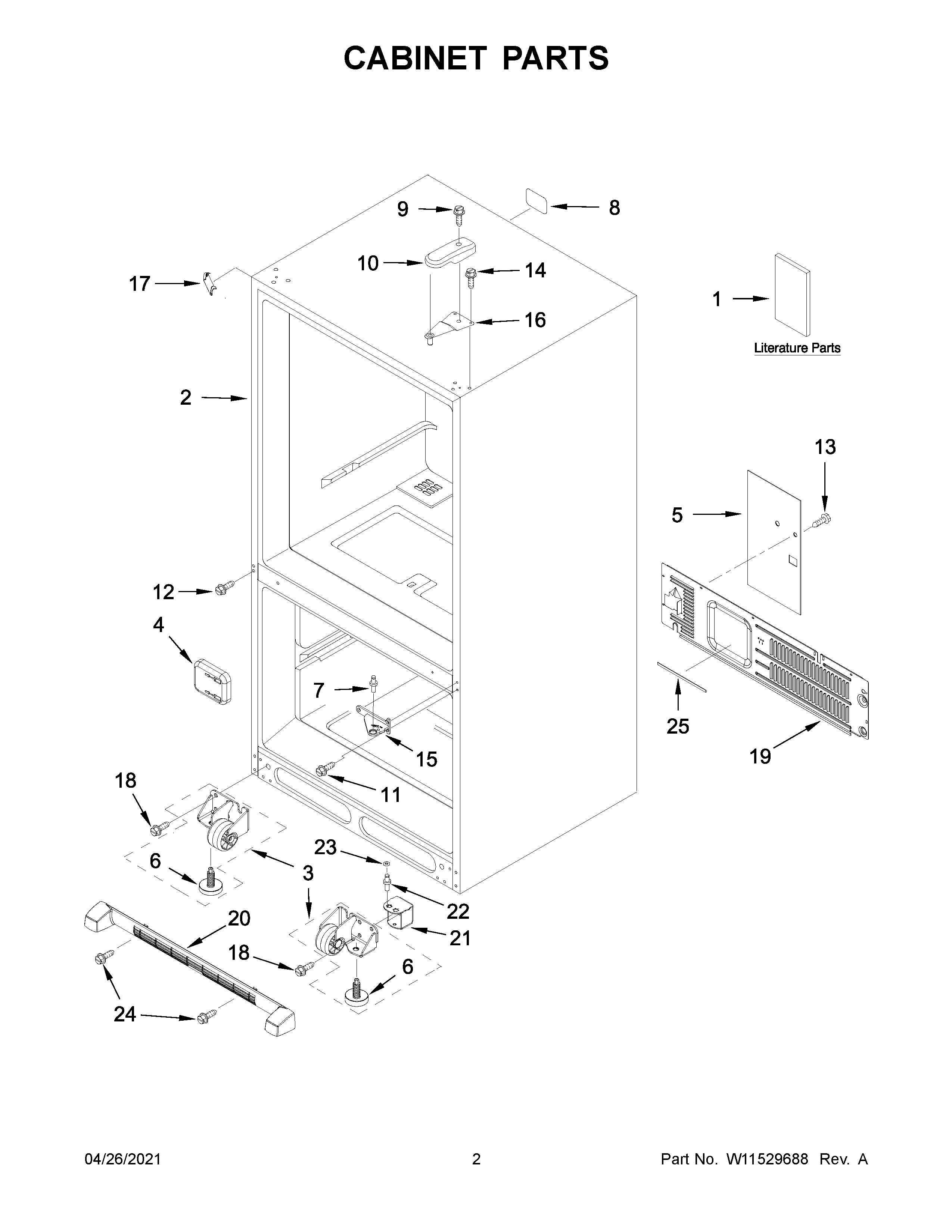 Cabinet parts