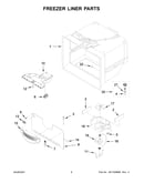 Freezer liner parts