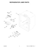 Refrigerator liner parts