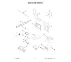 KitchenAid KMBT5011KSS01 air flow parts diagram