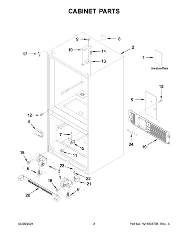 Cabinet parts