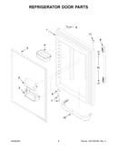 Refrigerator door parts