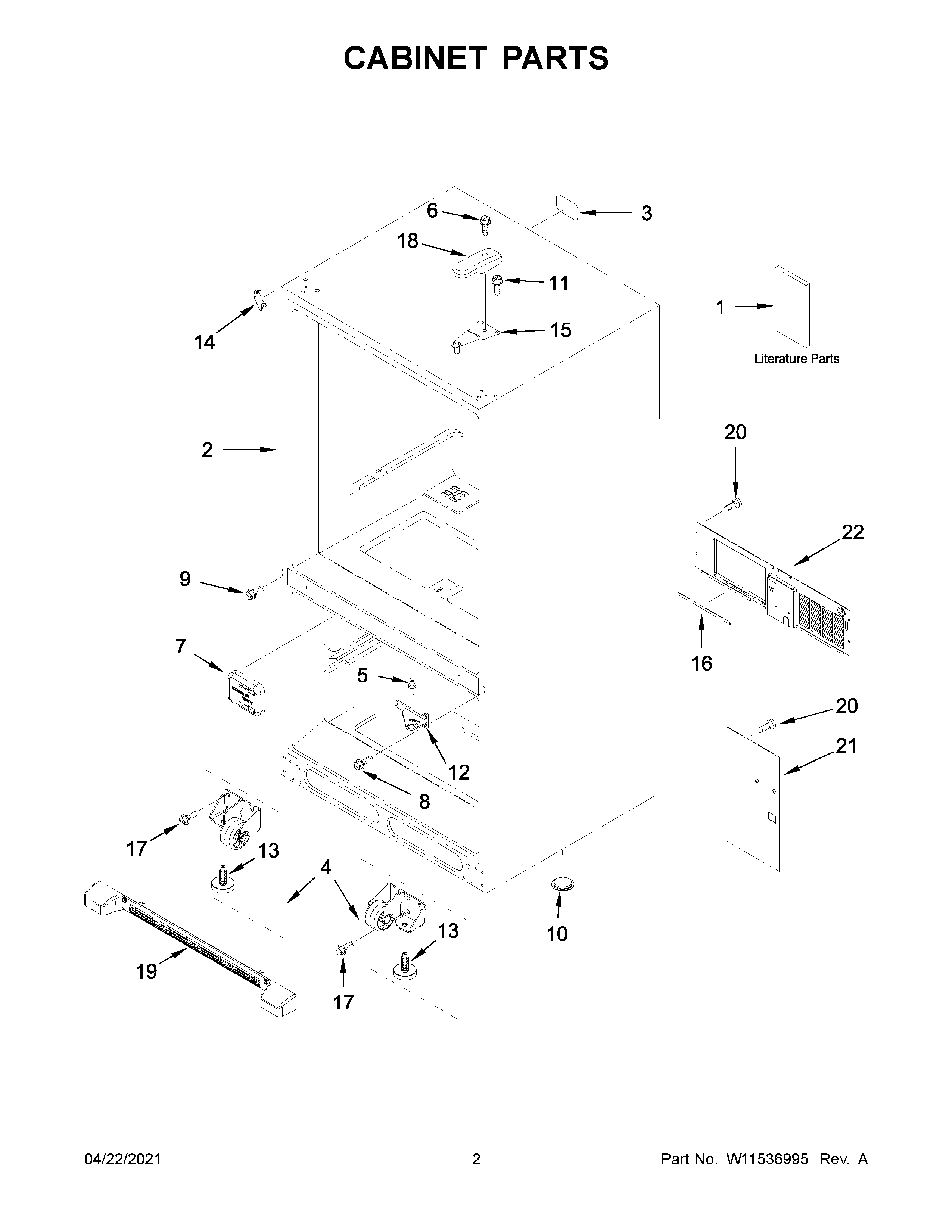 Cabinet parts