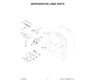 Amana ABB2224BRW03 refrigerator liner parts diagram