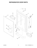 Refrigerator door parts
